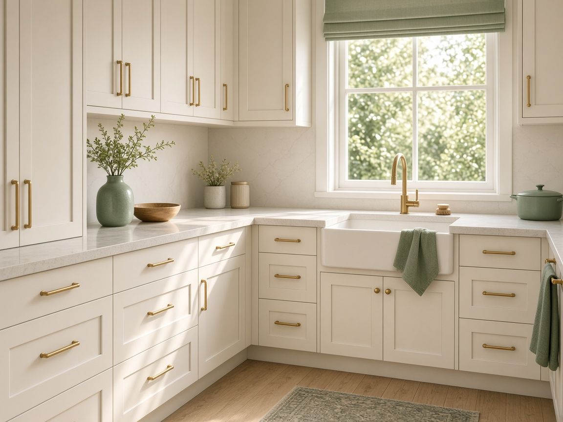 AI concept rendering of cream kitchen